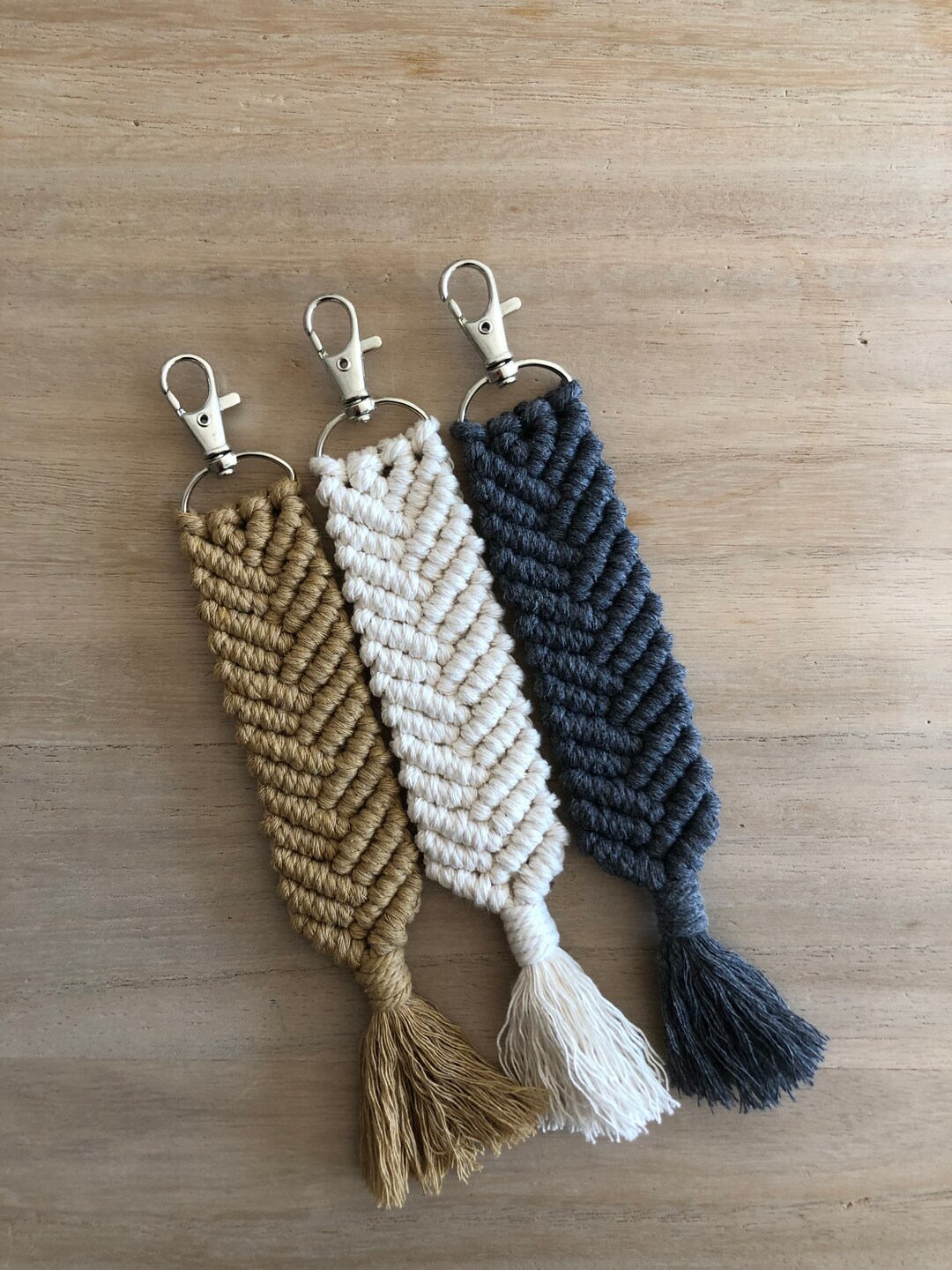Machomp Key Chain Macrame Keychain - Etsy