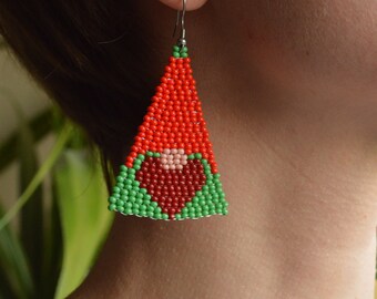 Christmas earrings, New Year's gnomes as a gift,