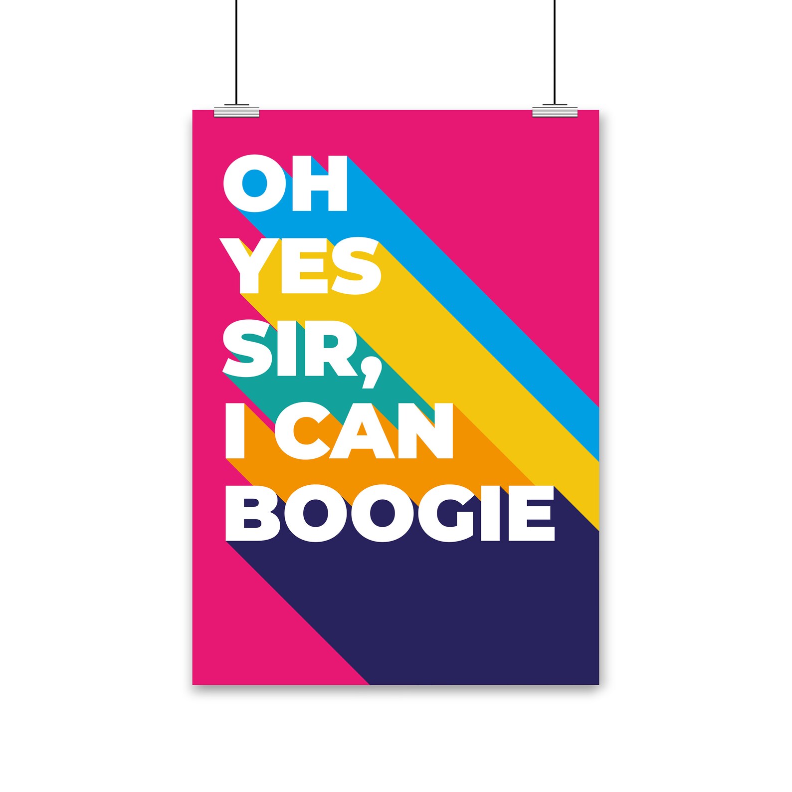 Yes Sir I Can Boogie. Baccara Print. Retro Music Print. Disco Etsy