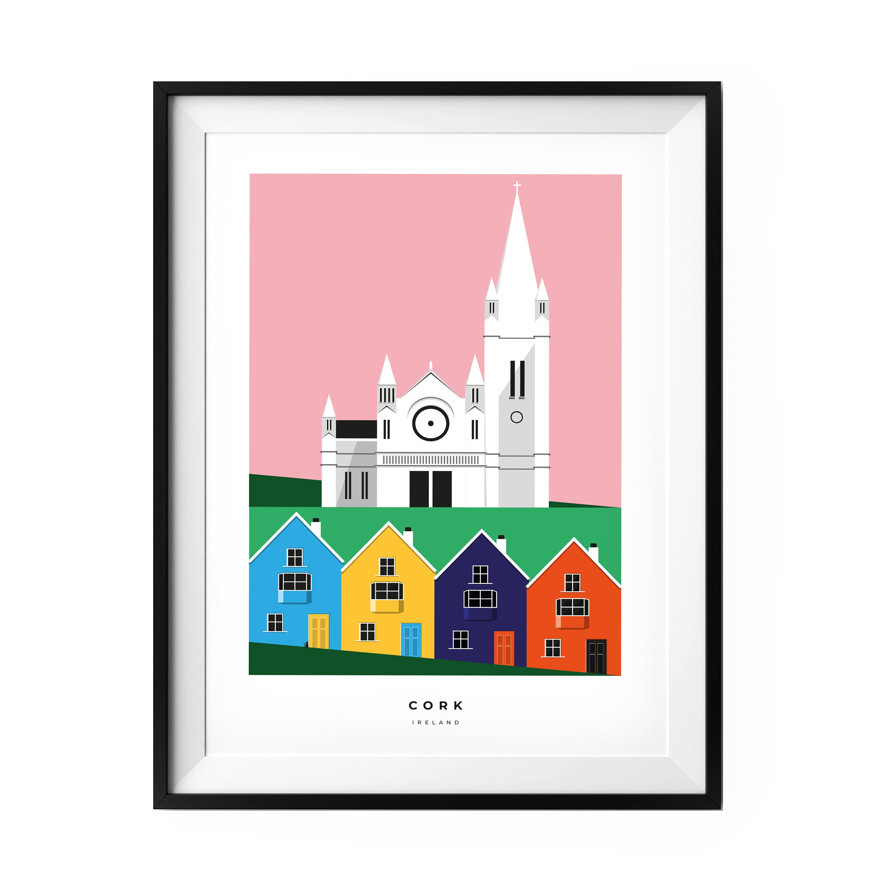 Cork Print. Ireland. Cork Art. Munster. Cobh. Travel Print. Etsy UK