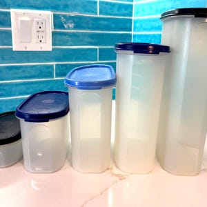Vintage Tupperware Modular Mate Super Oval Kanister - Größe und Deckelfarbe auswählen - Hergestellt in den USA