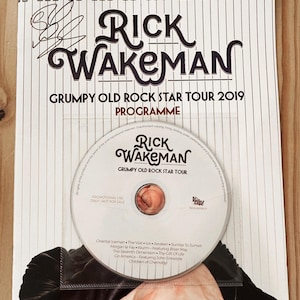 Rick Wakeman Signed 2019 Tour Program + CD | Autographed Yes Memorabilia | Prog Rock Collectible Gift