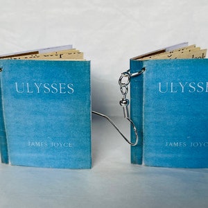 Ulysses - 1st edition book earrings