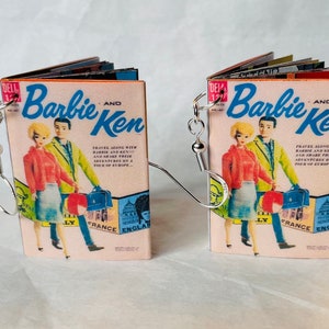 Barbie and Ken - 1950s comic book earrings