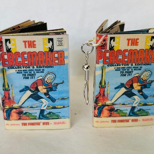 Peacemaker - comic book earrings