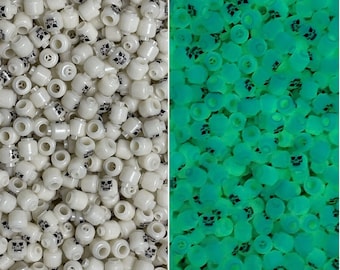10 Lego Minifigure Glow in the dark skeleton heads