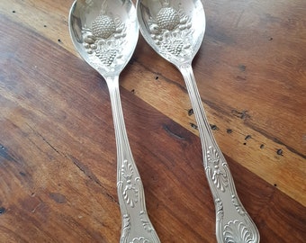 Lovely Pair of Vintage Silverplate Spoons