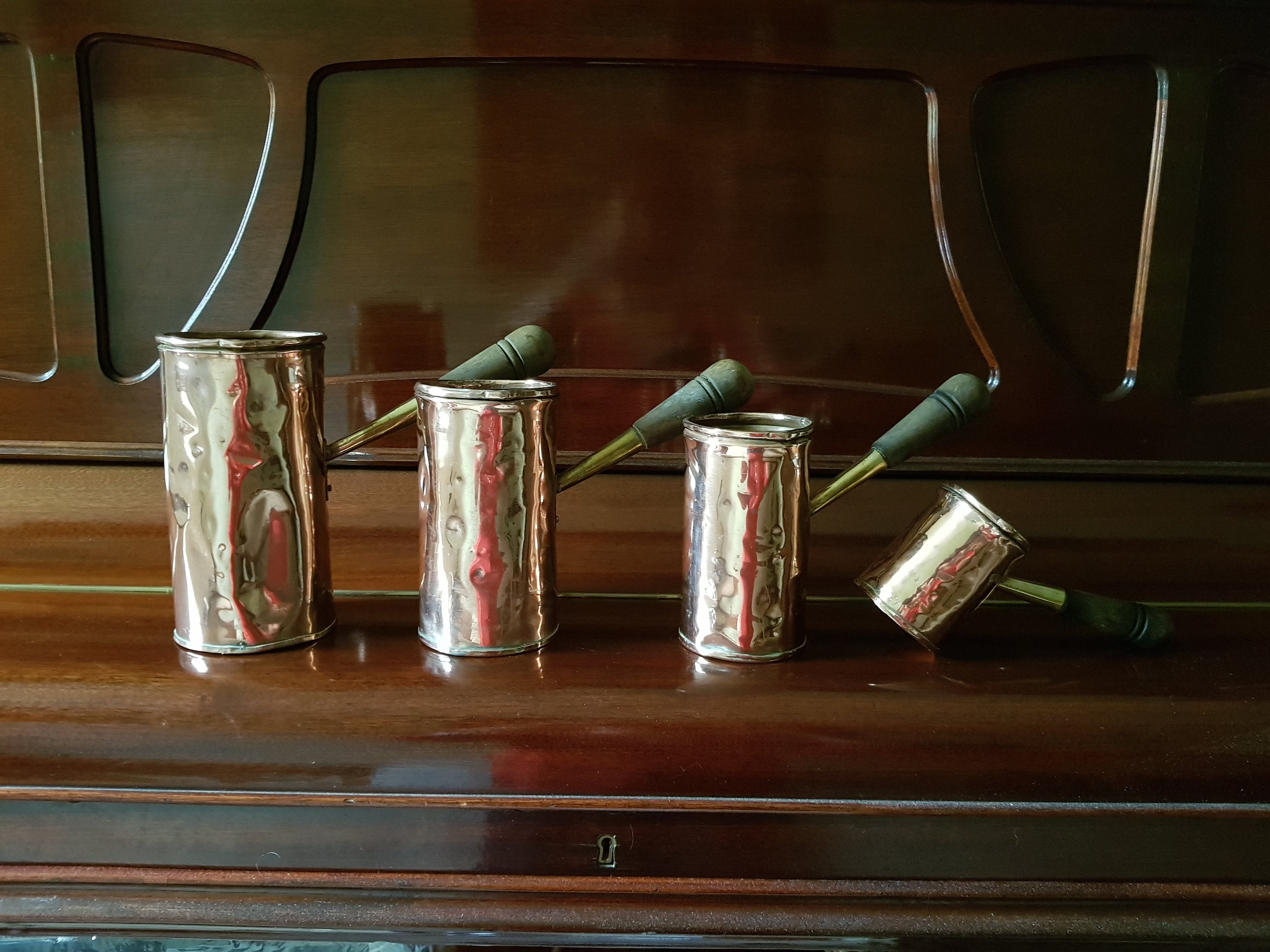 Fabulous Set of 4 Vintage Copper Measures