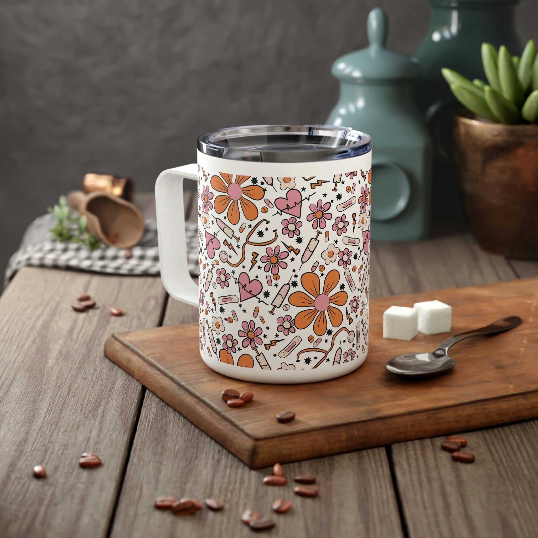 Ceramic Coffee Mug - 15 oz Retro Inspired Camping Mug - for Hot & Cold  Drinks - Works as a Tea, Soup…See more Ceramic Coffee Mug - 15 oz Retro