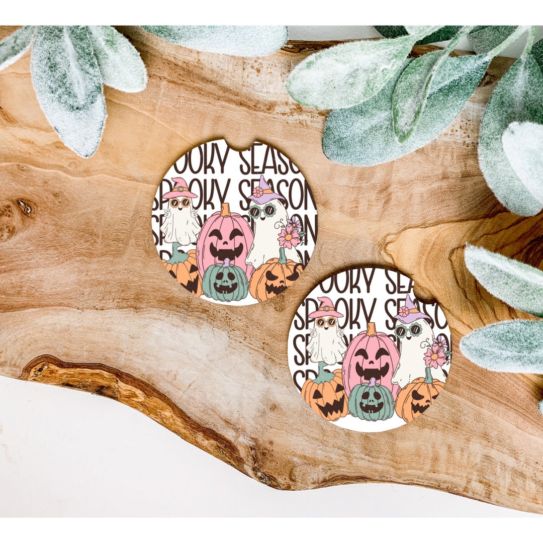 Halloween Car Accessories Halloween Car Coasters Funny Etsy