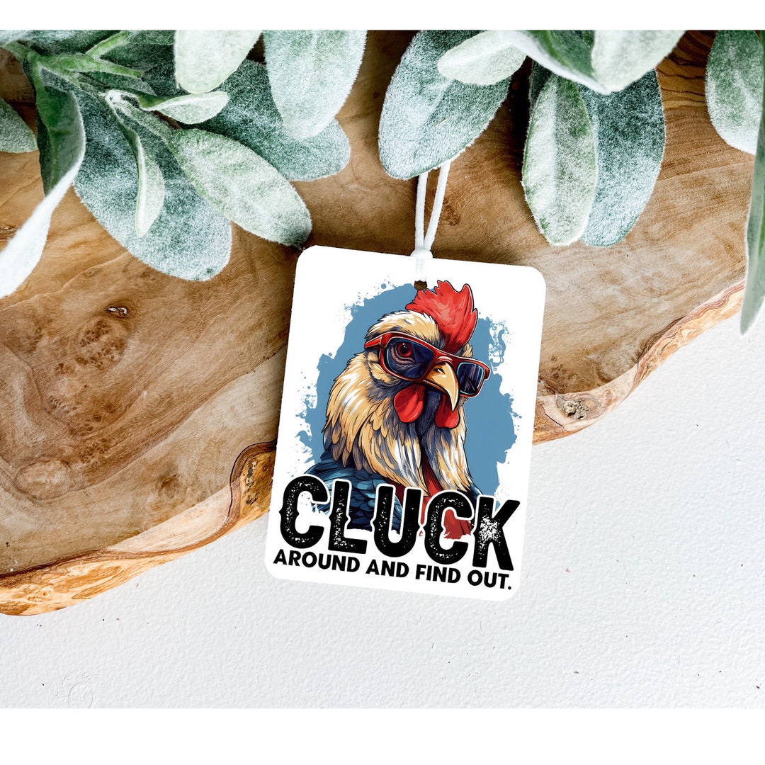Chicken Funny Car Freshener, Car Charm, Car Freshie, Air Fresheners