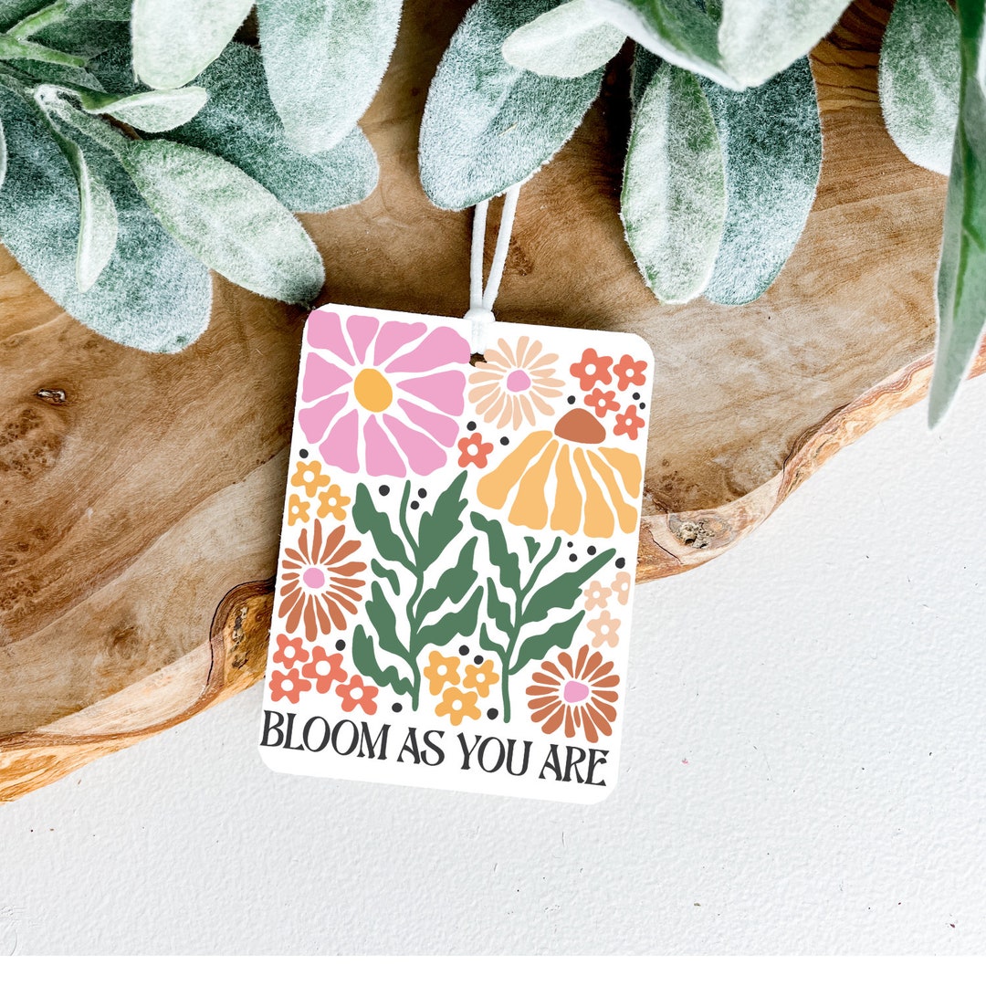 Bloom as You Are Car Freshener, Car Charm, Car Freshie, Air Fresheners, Felt Car Freshener, Retro Car Freshner - Etsy