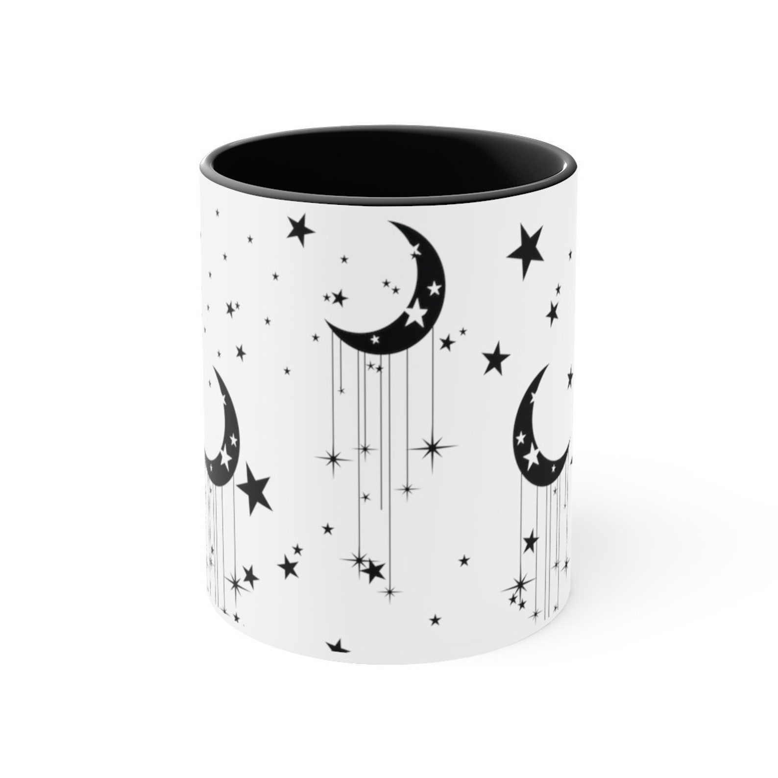 Celestial Crescent Moon Mug Moon Coffee Mug Moon Pottery Etsy