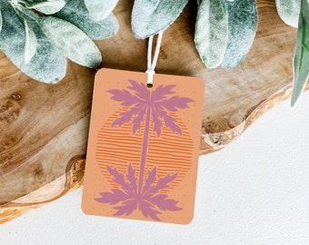 Palm Trees Car freshener, Car Charm, Car Freshie, Air Fresheners, Felt Car Freshener, Retro Car Freshner