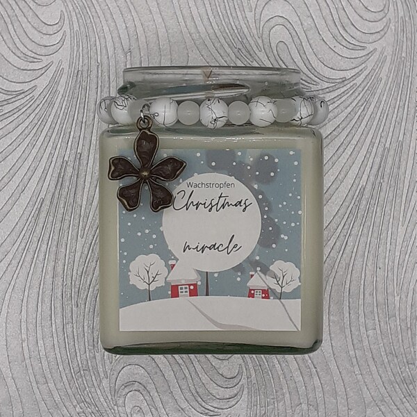 Kerze ,,Christmas Miracle" Weihnachten Christmas Kerze Cozy Candle Buchkerze/Winter/Weihnachten/Vanille