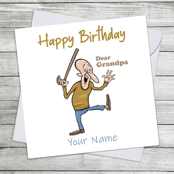 Personalisierte Geburtstagskarte für Opa Opa Familienkarten Etsy