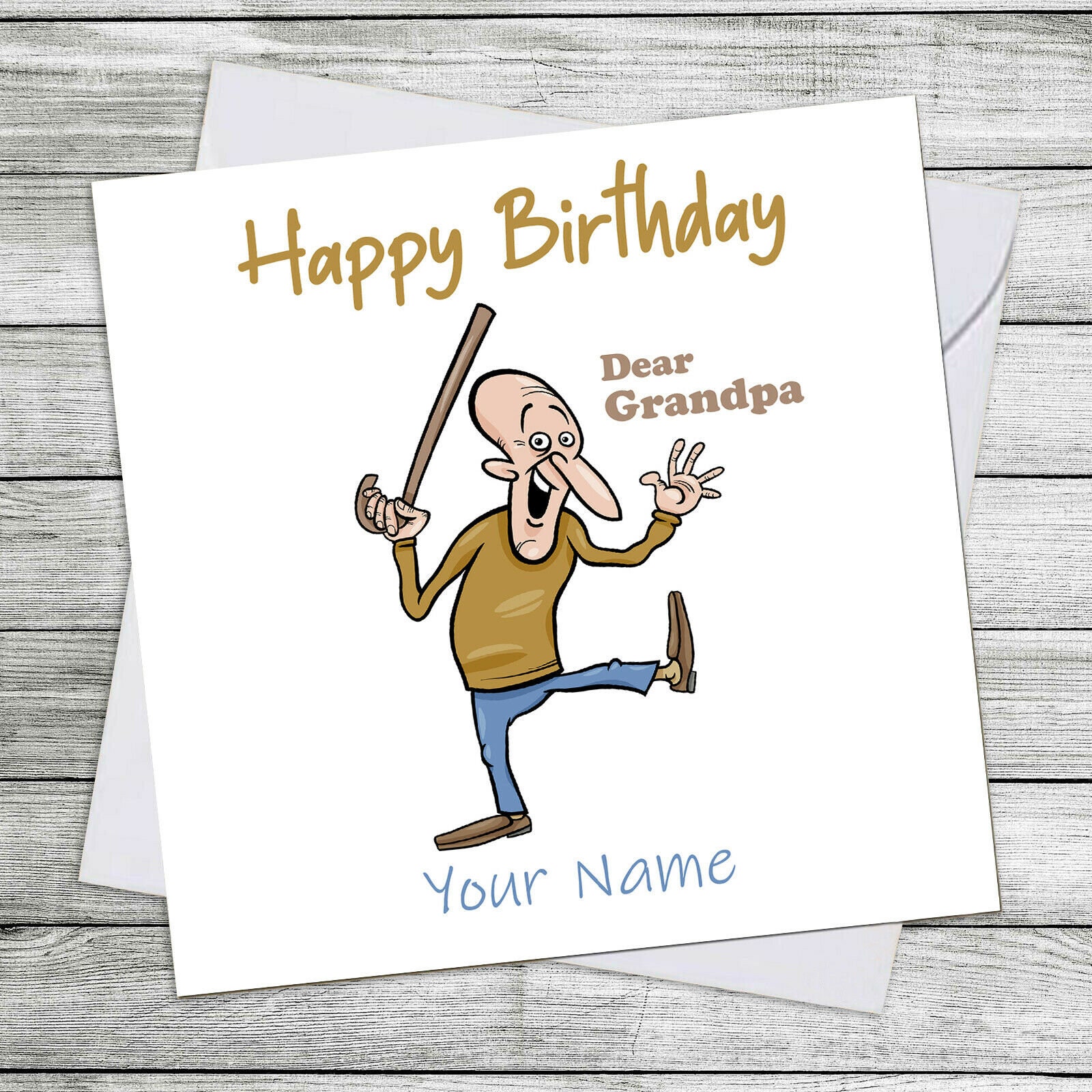 Personalisierte Geburtstagskarte für Opa Opa Familienkarten Etsy