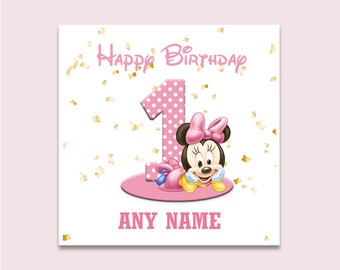 Personalised Cute Birthday Card for ages 1, 2, and 3 Children's Birthday Cards