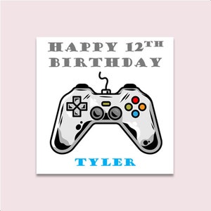 Jeu de cartes d'anniversaire personnalisé pour fils, neveu, petit-fils, tous les noms et proches