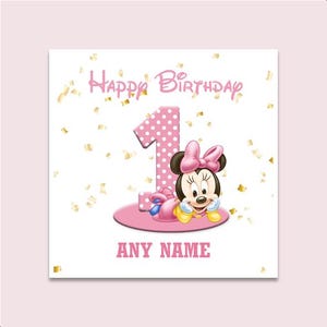 Carte d'anniversaire personnalisée pour les 1 à 3 ans, cartes d'anniversaire personnalisées avec nom et âge pour les enfants