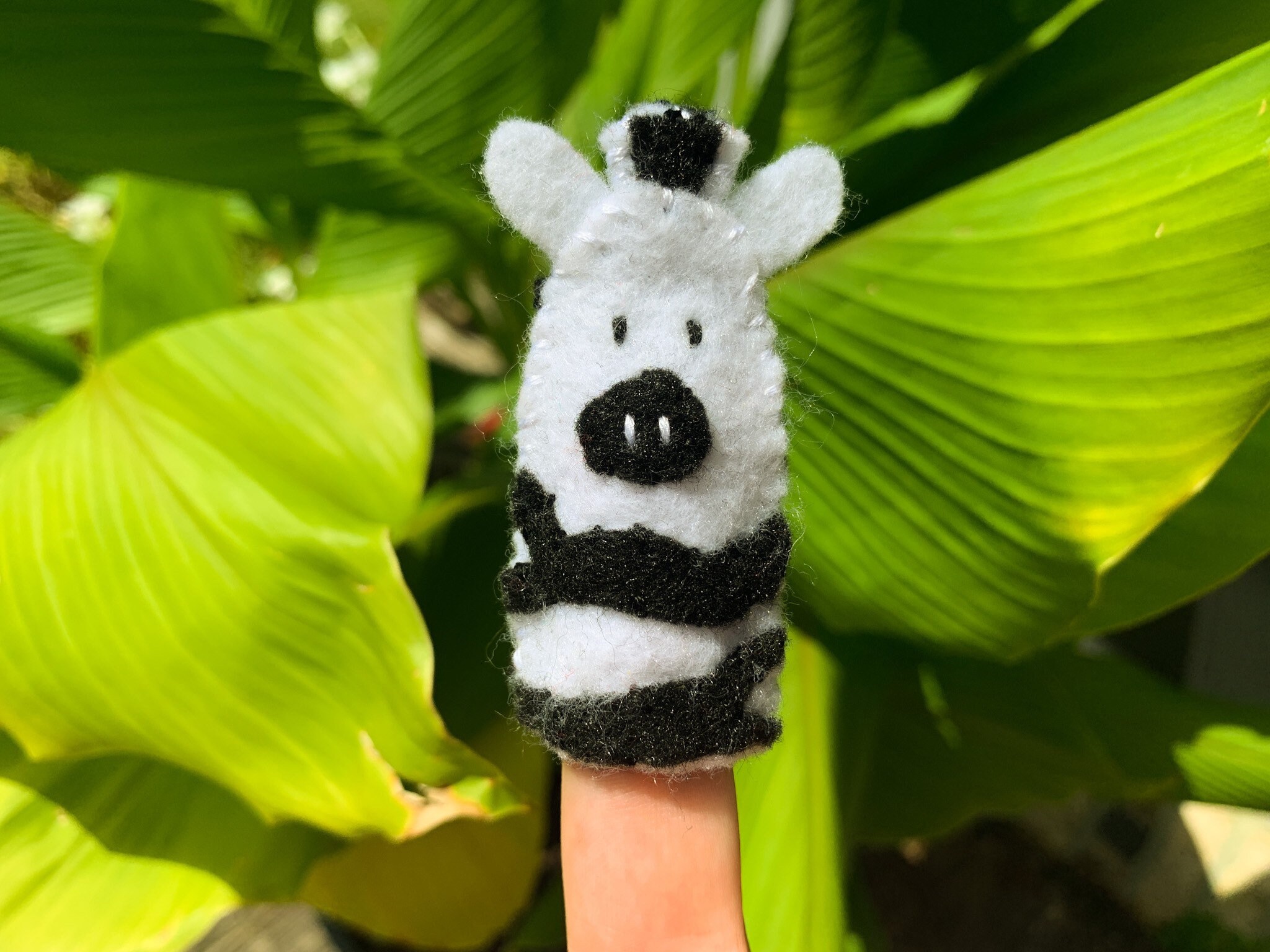 Zebra Finger Puppets Montessori Toys First Birthday Party Etsy UK
