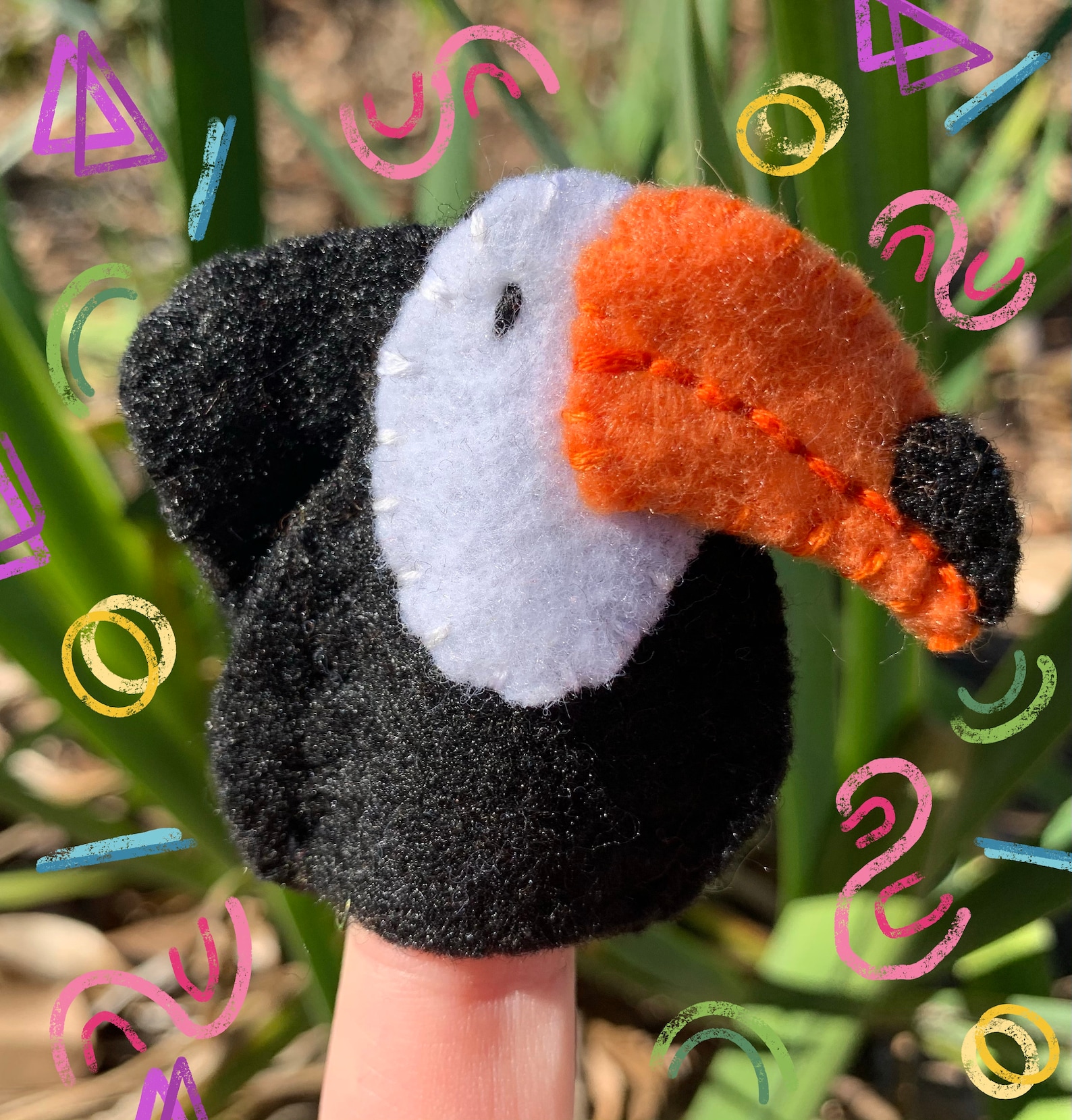 Toucan Felt Finger Puppets First Birthday Party Favors - Etsy