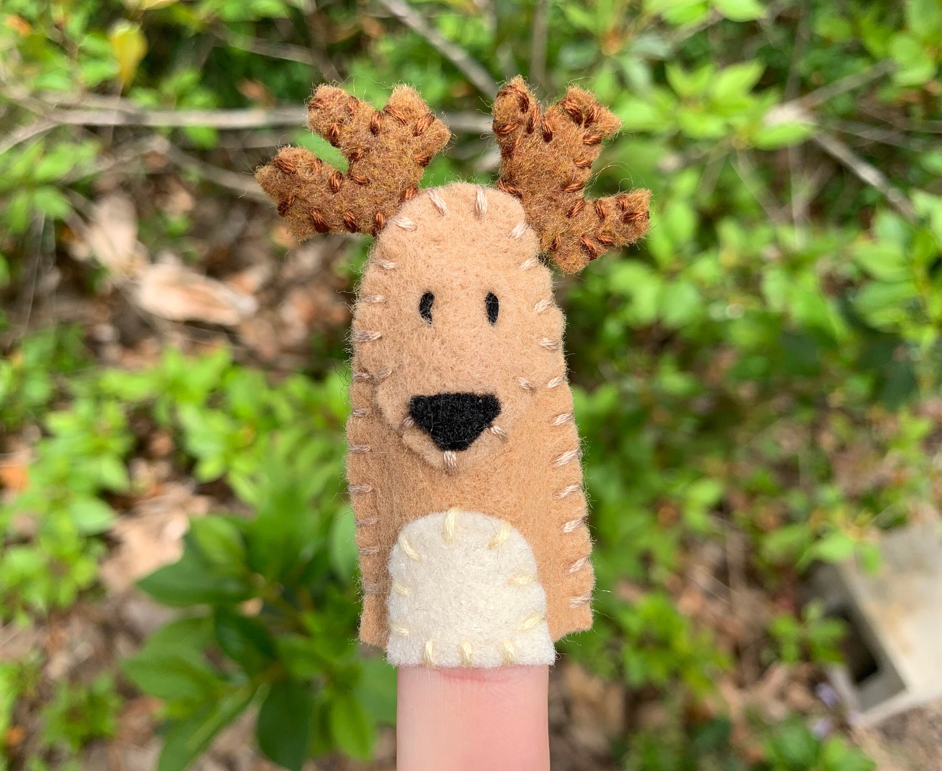 Deer Finger Puppets Woodland Animal Toys Woodland Baby Etsy UK