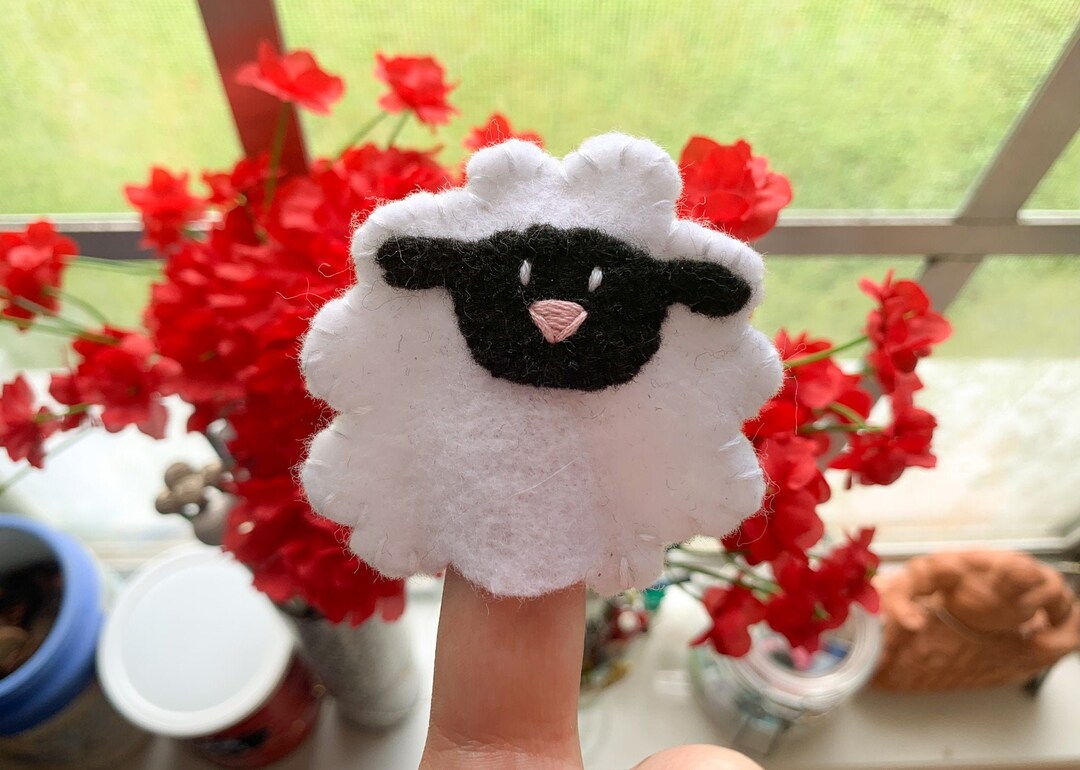 Sheep Finger Puppets Unique Baby Gift Farm Animal Toys Etsy