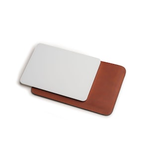 Custodia in pelle per Apple Magic Trackpad, cover in pelle goffrata per Apple Trackpad, accessori Mac premium, protezione per Magic Trackpad