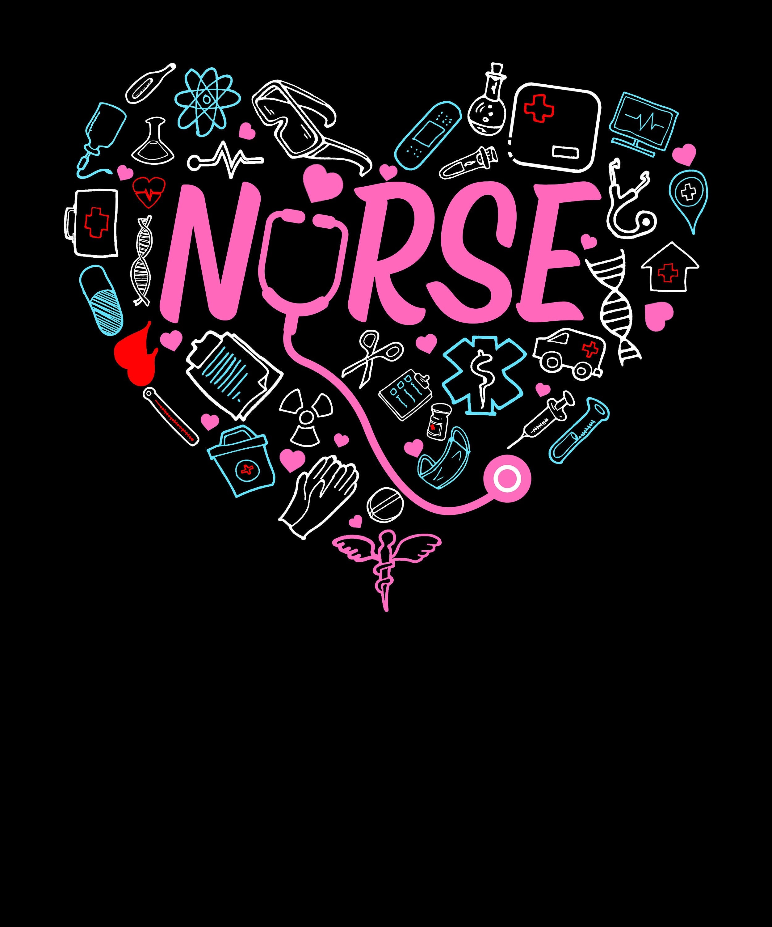 Love Stethoscope Nurse Life Valentine Day 2021 Happy | Etsy