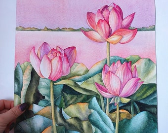 みーちゃん  ＃風水開運絵画 ＃水蓮花　＃スピリチュアル絵画 みーちゃん ＃風水開運絵画 ＃水蓮花 ＃スピリチュアル絵画 みーちゃん