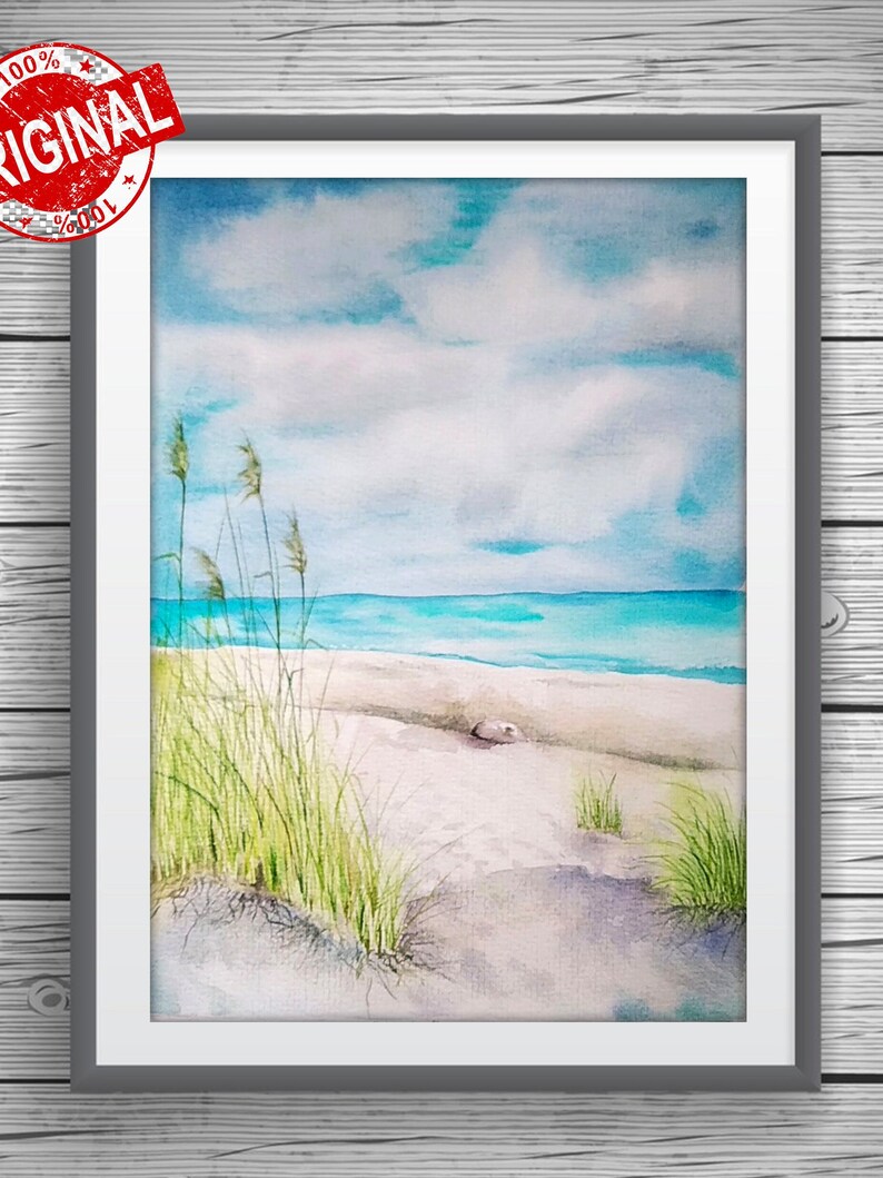 ORIGINAL Watercolor Painting Ocean Wall Art Watercolor Etsy