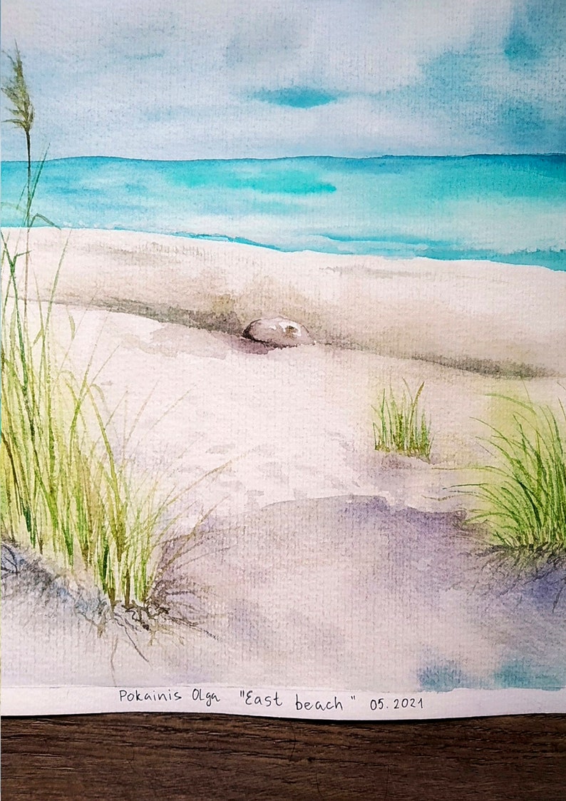 ORIGINAL Watercolor Painting Ocean Wall Art Watercolor Etsy