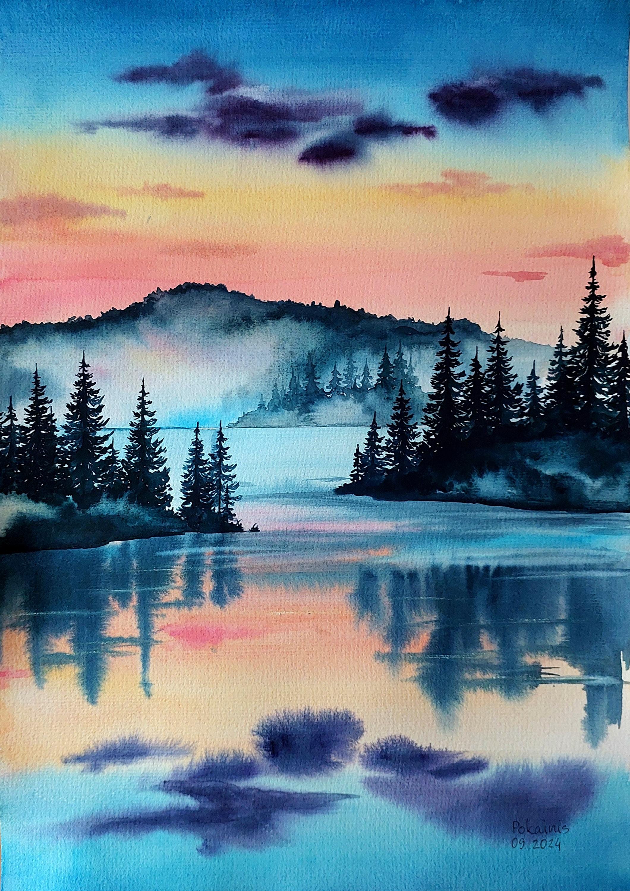 森と水の絵画 il_fullxfull.6350571009_q0pz.jpg