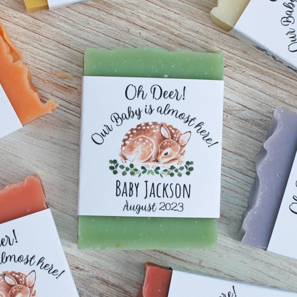 Oh deer baby shower soap favors, Woodland themed shower, Baby deer party favor for guest, Woodland Fawn personalized favor Eco friendly soap