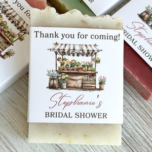 Fresh Off The Market Bridal Shower Favor Soap, Farmers Market Shower Soap Favor, Custom Guest Gift, Flower Shop She is off the market