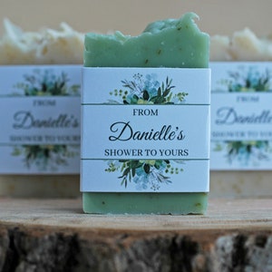Eucalyptus shower favors Greenery Bridal shower soap favor Greenery Baby Shower Soap Favors Greenery Party Favors for Guests Rustic Soap