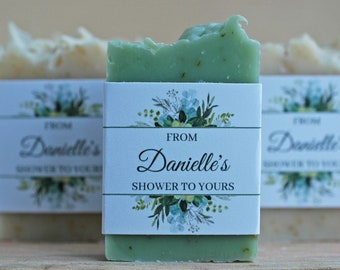 Eucalyptus shower favors Greenery Bridal shower soap favor Greenery Baby Shower Soap Favors Greenery Party Favors for Guests Rustic Soap