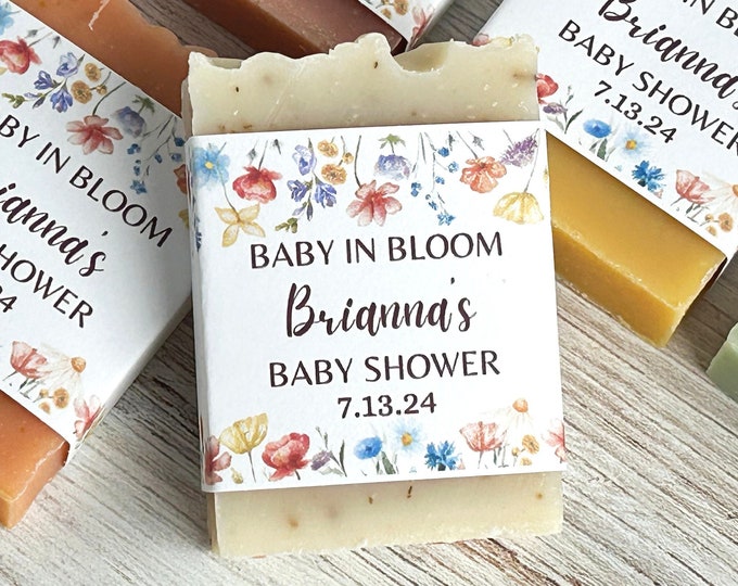 Baby in Bloom Baby Shower Soap Favor Wildflower Themed Shower Party ...