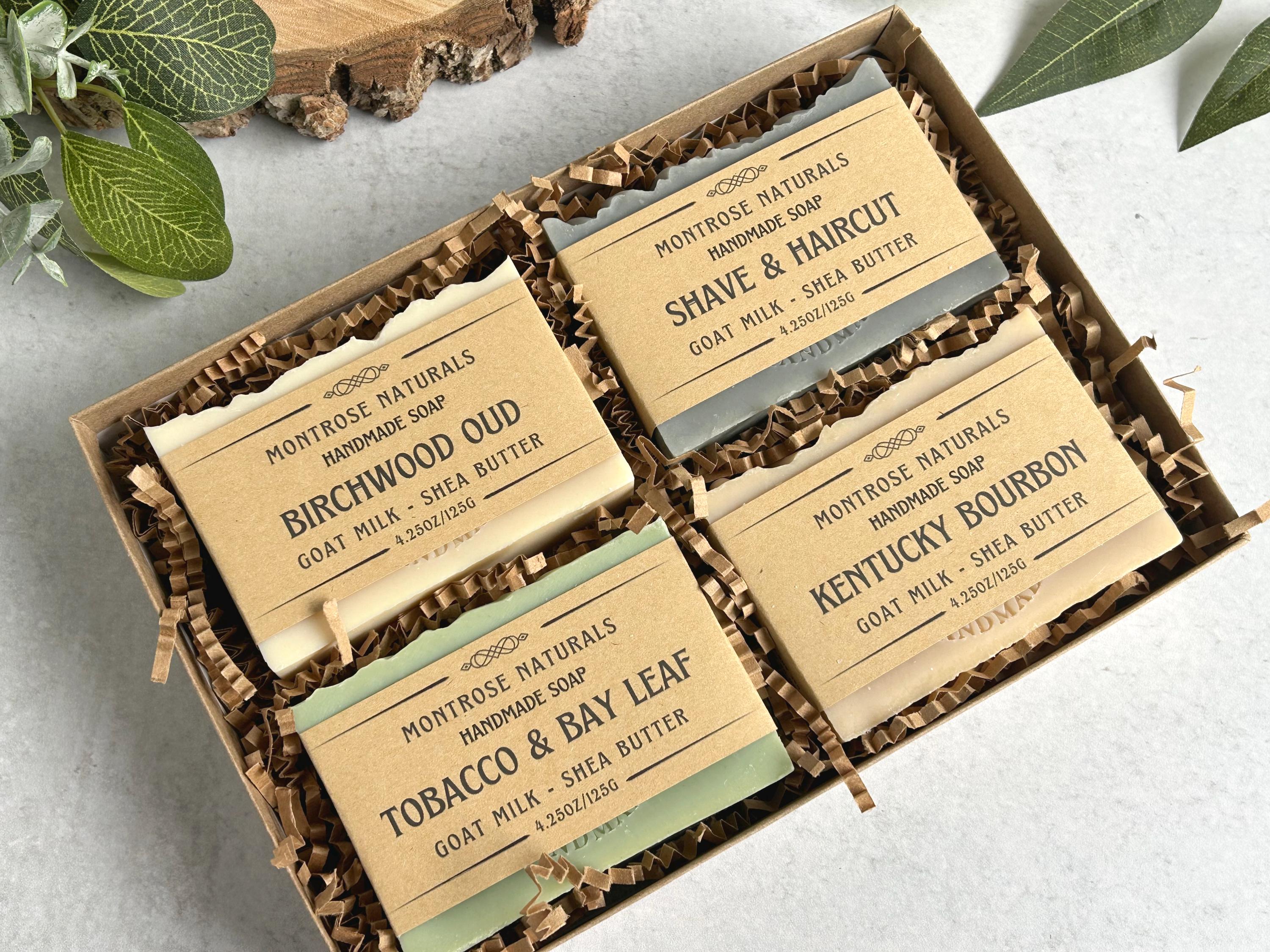 Masculine Scented Soap for Men Spa Gift Box, Father’s Day Groom Gift ...