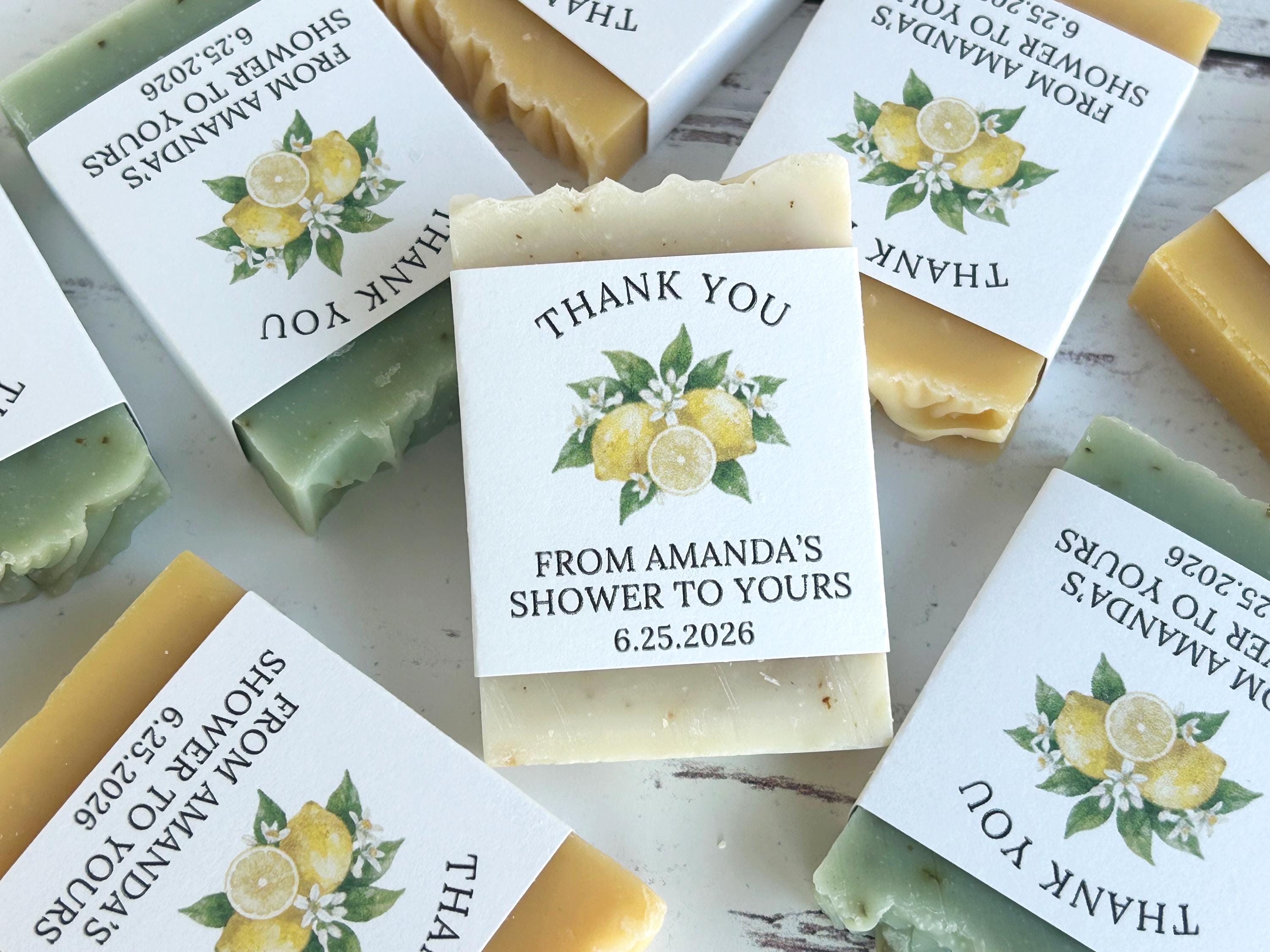Lemon Bridal Shower Soap