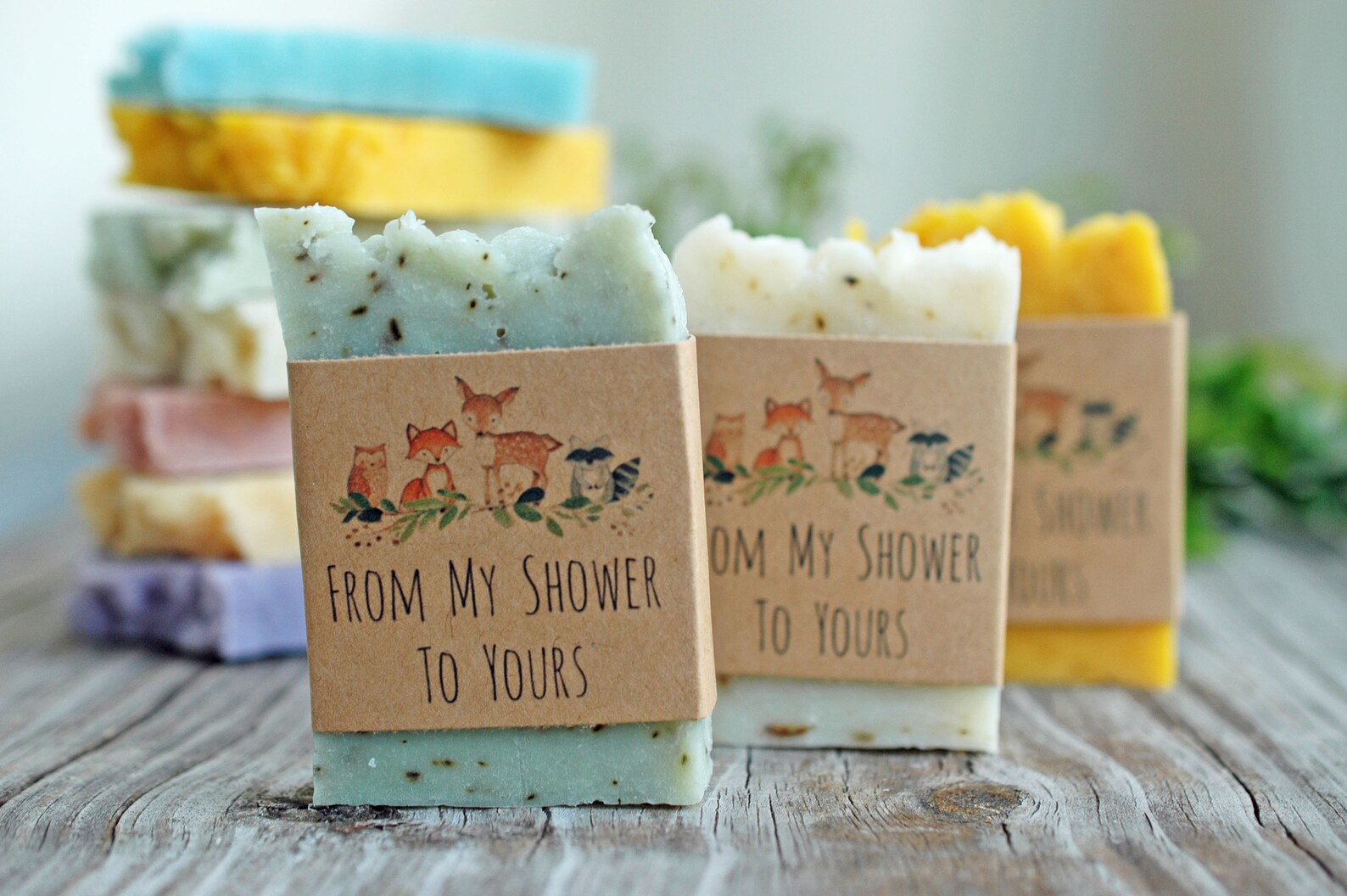 Woodland baby shower soap favor Woodland theme baby shower Etsy
