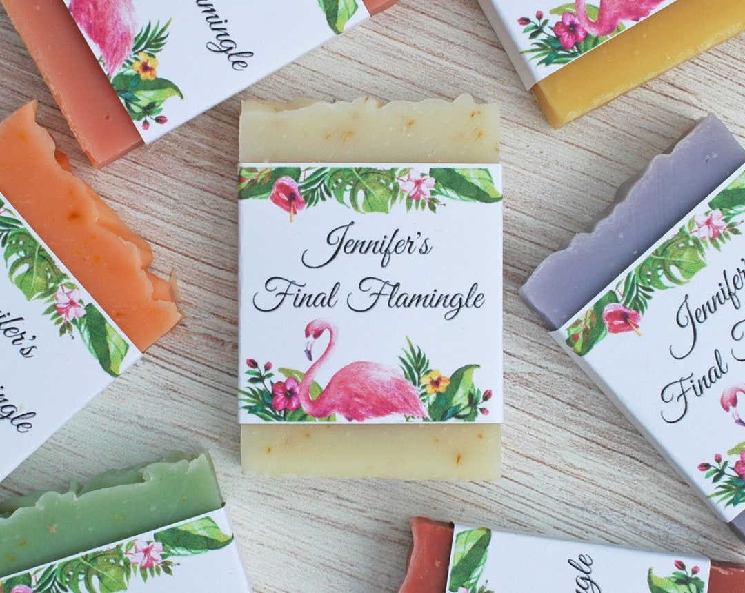 Flamingo Popsicle Soap- Tropical Fun Handmade Soap Bar