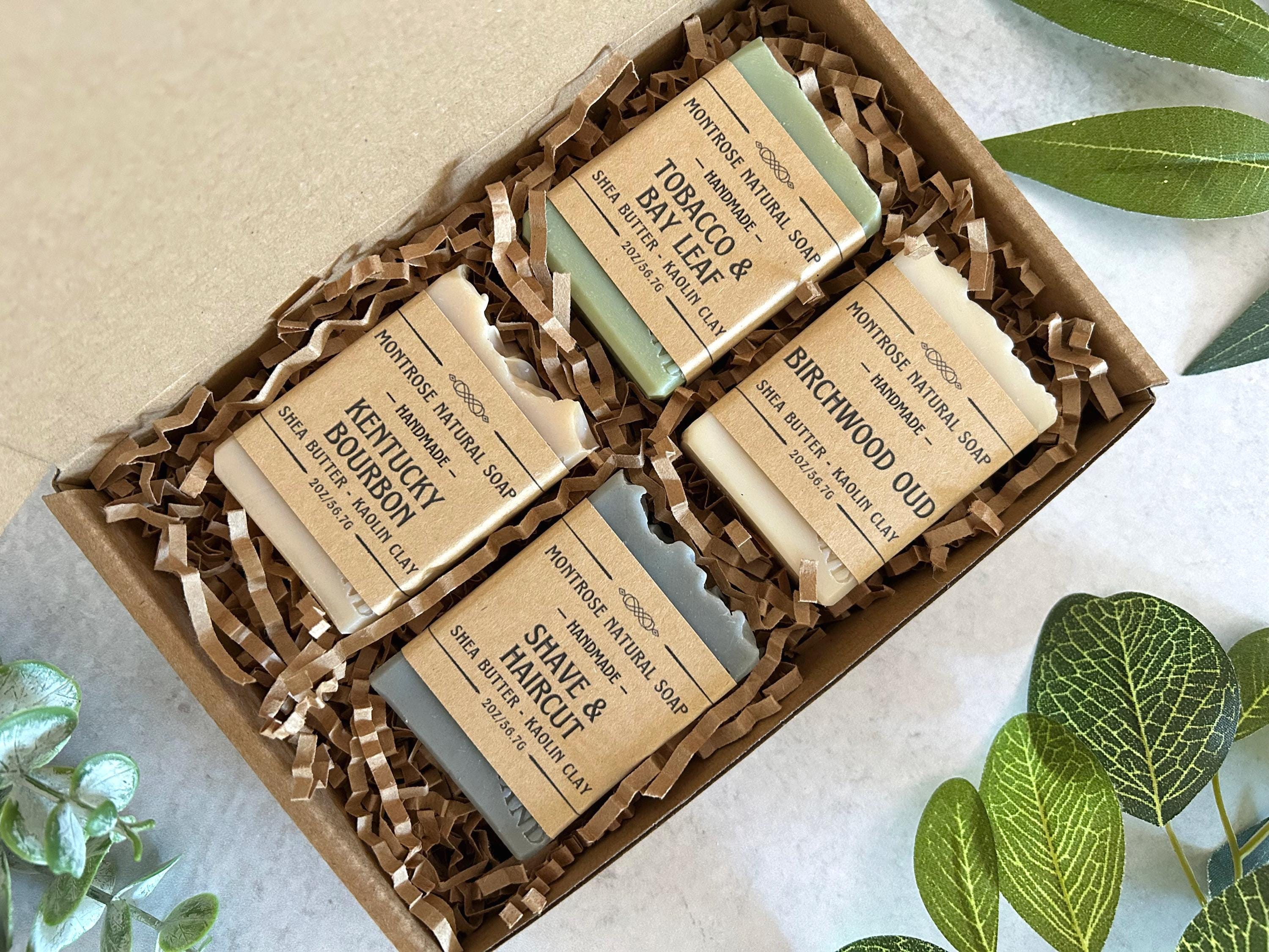 Masculine Scented Soap for Men Spa Gift Box, Father’s Day Groom Gift ...