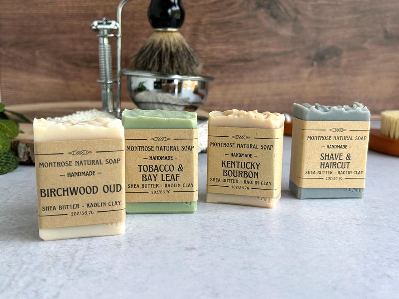 Masculine Scented Soap for Men Spa Gift Box, Father’s Day Groom Gift ...