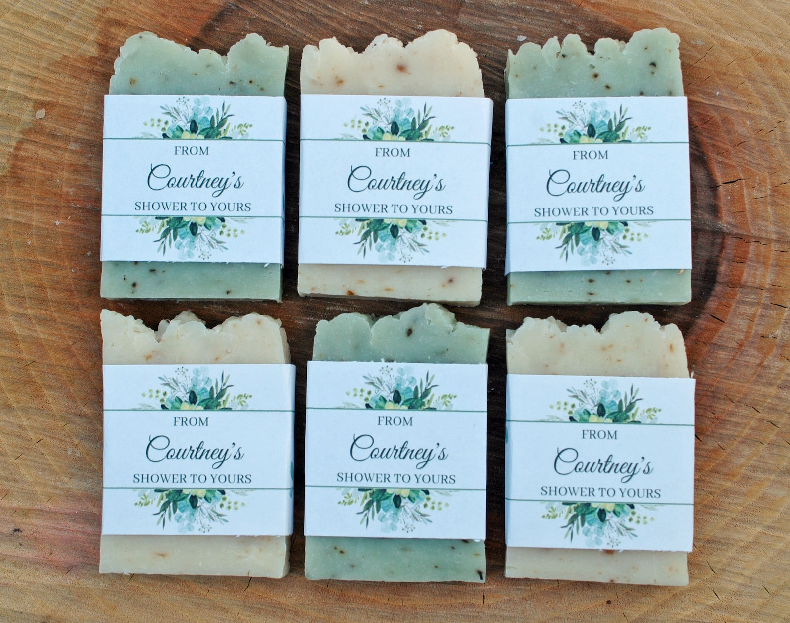 Eucalyptus shower favors Greenery Bridal shower soap favor Etsy