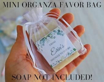 Organza Favor Bags, Favor Packaging, Party Favor Bags, Thank You Bag Soap Pouches, Wedding Shower, Baby Shower, Bridal Shower, Set Of 10 - View #4