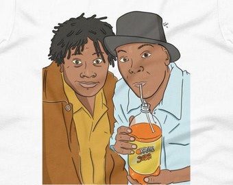 Kenan & Kel Kurzarm Unisex T-Shirt Nickelodeon lustige Nostalgie Shirt 90er Jahre Kinder Geschenk für ihn Geschenk für ihr Geschenk Geburtstag Weihnachten