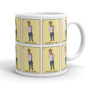 Cantinflas Loteria Mug Mario Moreno Mexico Mexican Actor Gift Drink Cafe Coffee Tea Lover Birthday Traditional