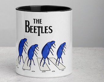 The Beetles Mug with Color Inside Funny The Beatles Gift Mug Coffee Lover Tea Drink Regalo regalo para él Regalo para su música Única